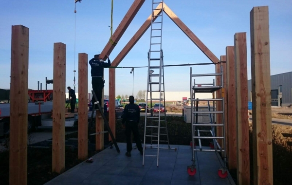 Kramer Houtbewerking montage staande constructie