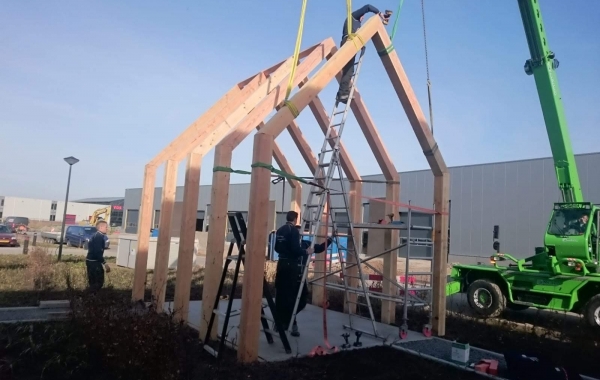 Kramer Houtbewerking montage staande constructie