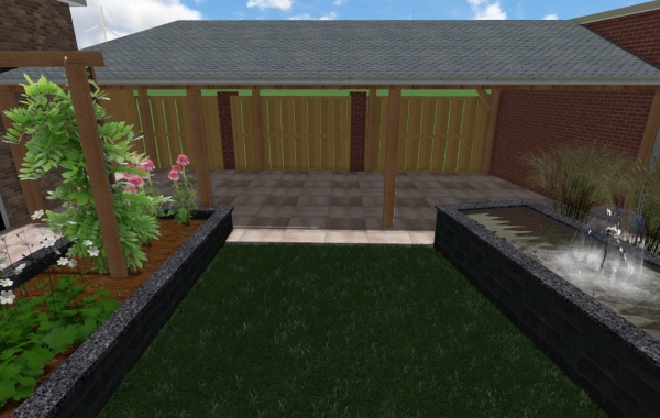 Kramer Houtbewerking 3D ontwerp overkapping